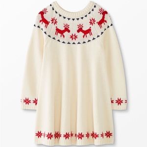 Fairisle sweater dress size 4T Hanna Andersson dear deer